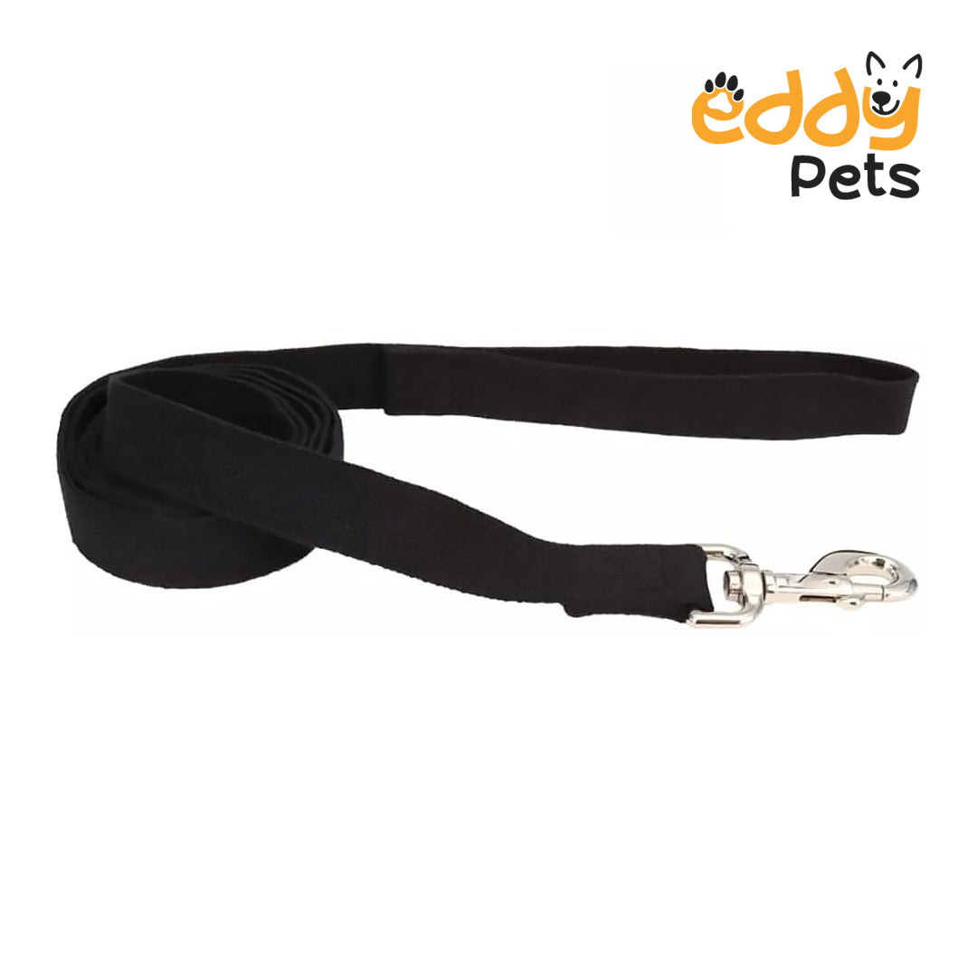 Eddy Pets - Dog Lead Onyx Black - 6 feet x 5/8"W