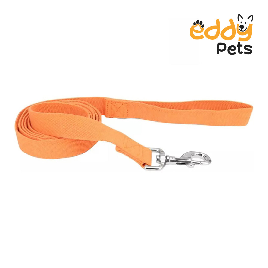 Eddy Pets - Dog Lead Pumpkin Orange - 6 feet x 5/8"W