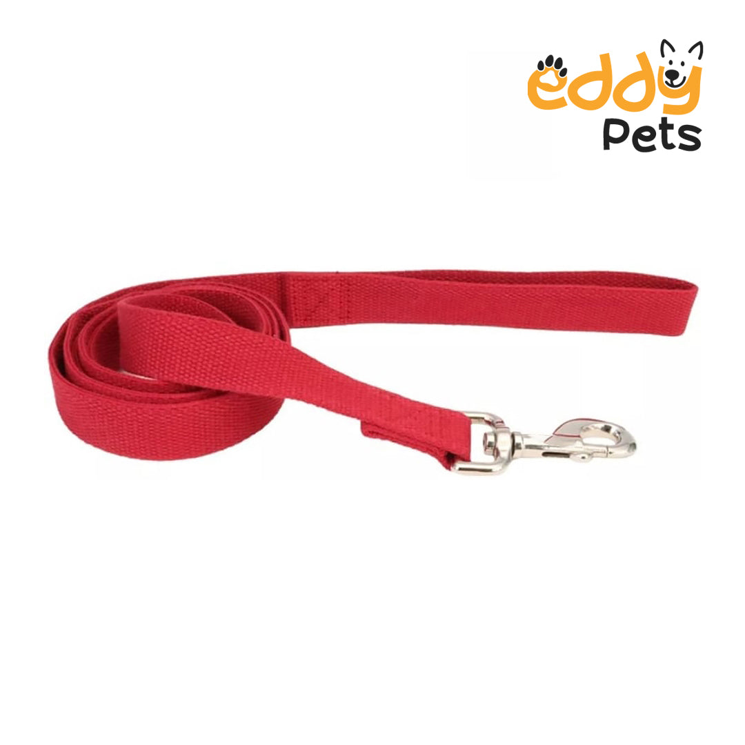 Eddy Pets - Dog Lead Cranberry Red - 6 feet x 5/8"W