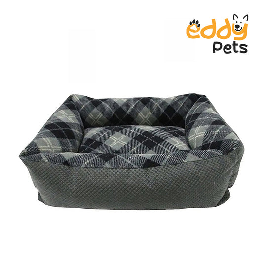 Eddy Pets - Tartan Plaid Small Pet Lounger (20"x15") Assorted