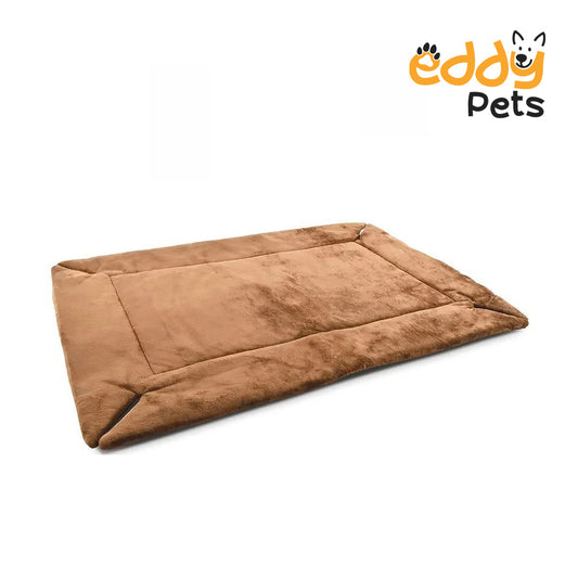 Eddy Pets - Self-Warming Crate Pad, Mocha